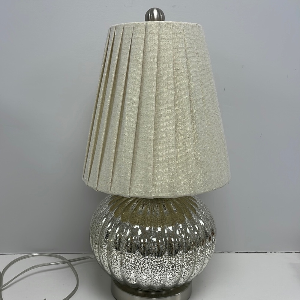 Beautiful silver lamp